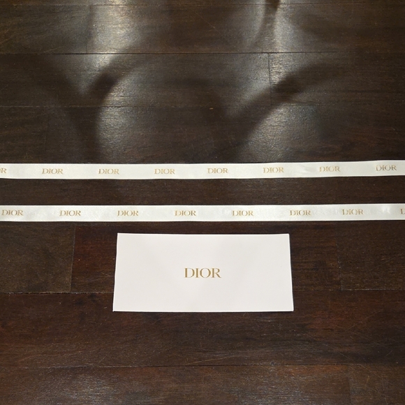 Dior Other - BRAND NEW AUTHENTIC CHRISTIAN DIOR GIFT CARD HOLDER, ENVELOPE & RIBBONS 69"